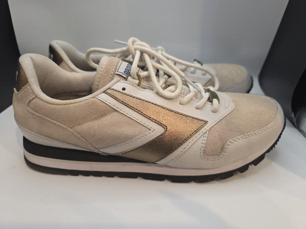 Brooks Heritage Chariot Coffeehouse Pack Men's Size 8 Beige Bronze Suede Sneaker